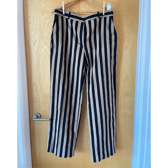 Zara Wide Leg Striped Trousers - Picture 1 of 2
